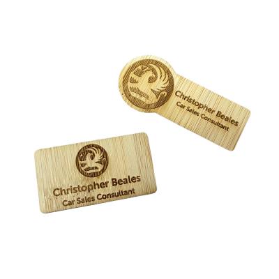 Image of Bamboo Name Badge