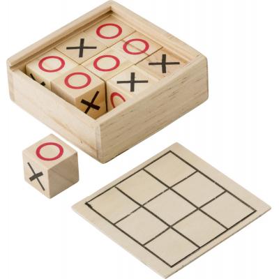 Image of Wooden Tic Tac Toe game