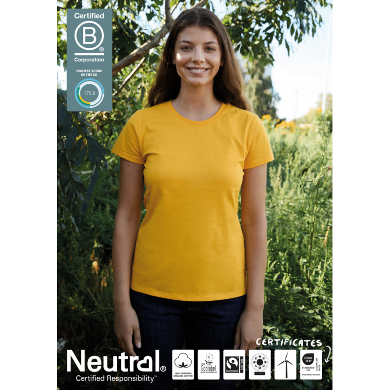 Image of Neutral Fairtrade Organic Ladies Standard Fit T-Shirt