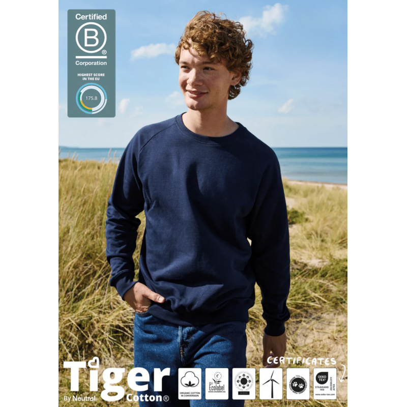 Image of Neutral Tiger Cotton Organic in Conversion Unisex Sweatshirt